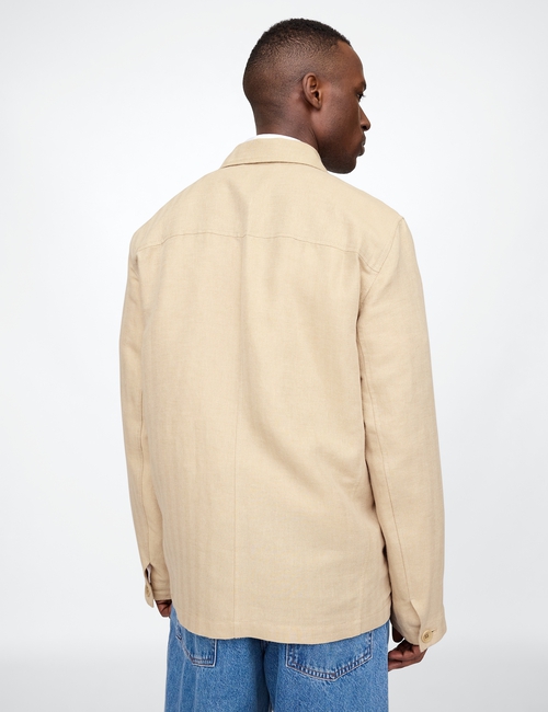 Relaxed Linen-Cotton Blazer