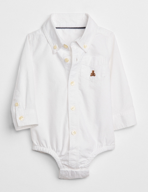 Baby Oxford Button-Up Bodysuit