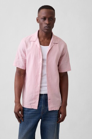 Linen-Blend Vacay Shirt in Standard Fit