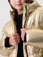 Kids Recycled Metallic Puffer Jacket