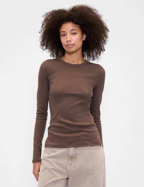 Essential Ribbed Crewneck T-Shirt