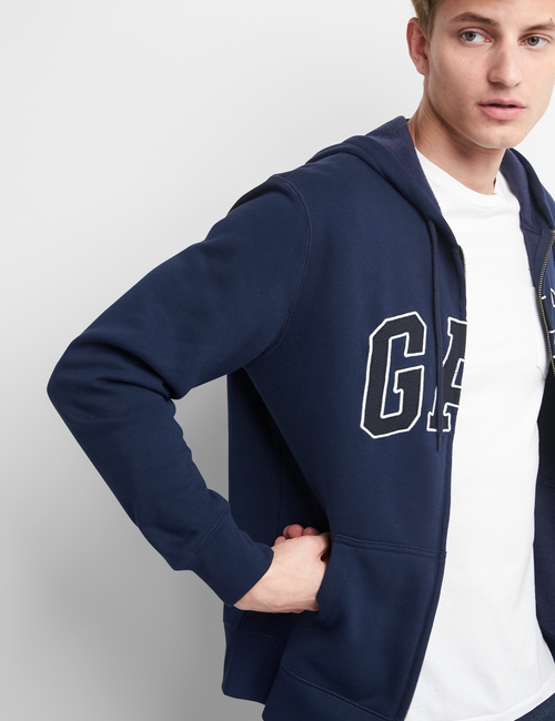 Logo Fleece Zip Hoodie