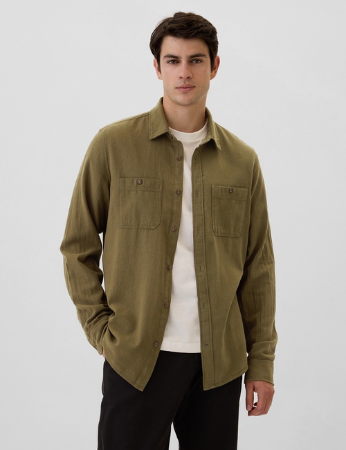 Brushed Utility Shirt in Standard Fit