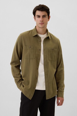 Brushed Utility Shirt in Standard Fit