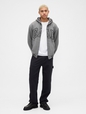 Relaxed Gap Logo Sherpa-Lined Zip Hoodie