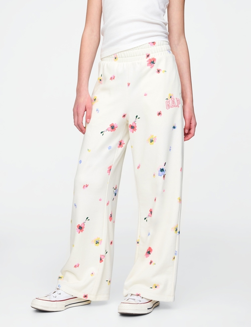 Kids Relaxed Wide Leg Sweatpants