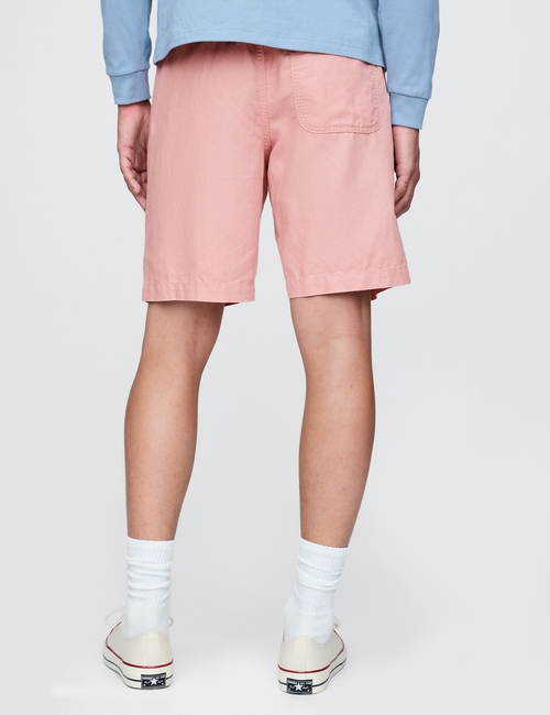 Linen-Cotton Easy Shorts