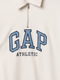 Vintage Soft Athletic Logo Polo Sweatshirt