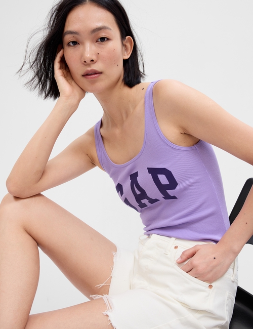 Gap Logo Ribbed Tank Top