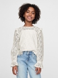 Kids Ruffle Lace Top