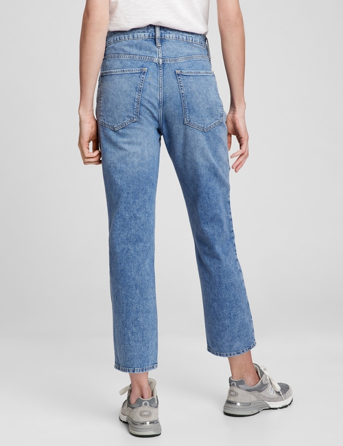 Mid Rise Distressed Universal Slim Boyfriend Jeans