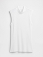 Modern Ribbed Mockneck Tank Top