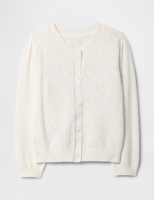 babyGap Pointelle Heart Cardigan