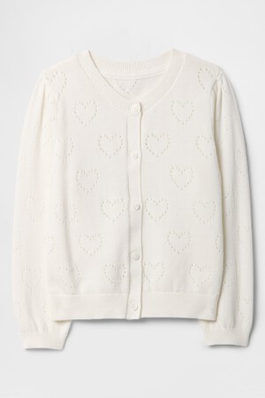 babyGap Pointelle Heart Cardigan