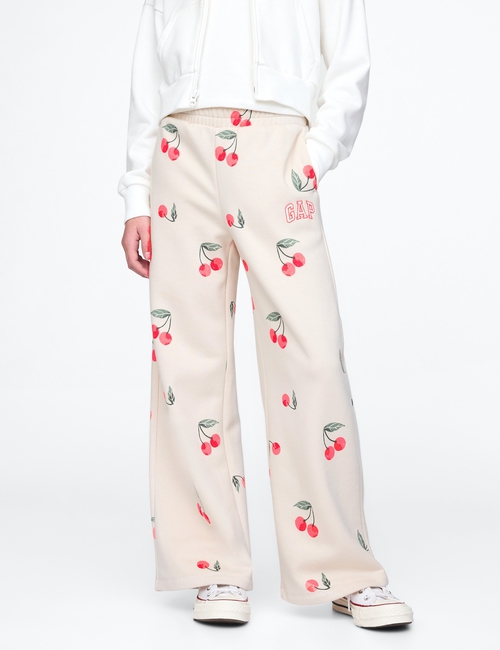 Kids Relaxed Wide Leg Sweatpants