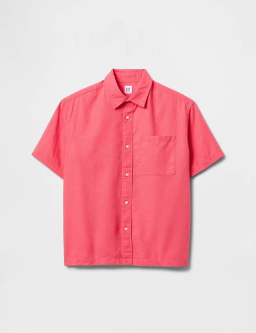 Kids Linen-Cotton Relaxed Shirt