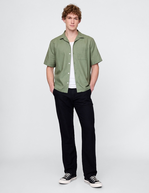 Linen-Cotton Khakis