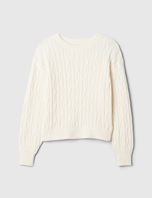 Kids Cable-Knit Crewneck Sweater
