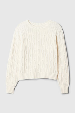 Kids Cable-Knit Crewneck Sweater