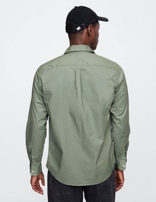Stretch Poplin Shirt in Standard Fit