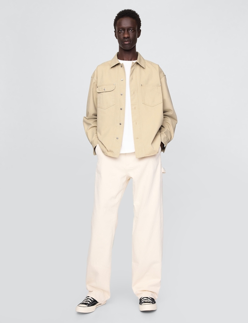 Twill Utility Shirt Jacket