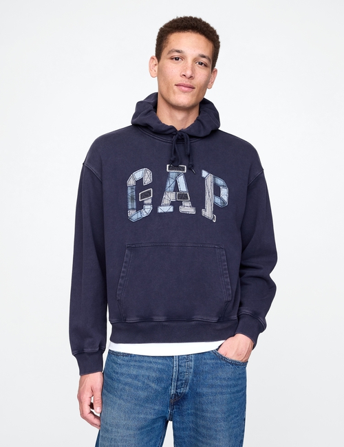 Patchwork Logo Hoodie