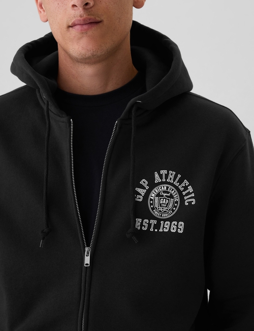 Vintage Soft Athletic Logo Zip Hoodie