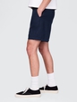 8" Linen-Cotton Shorts
