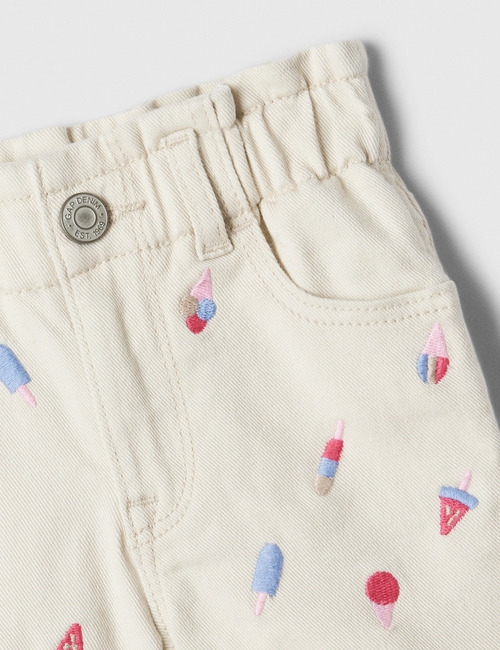 V-EMB MOM SHORT