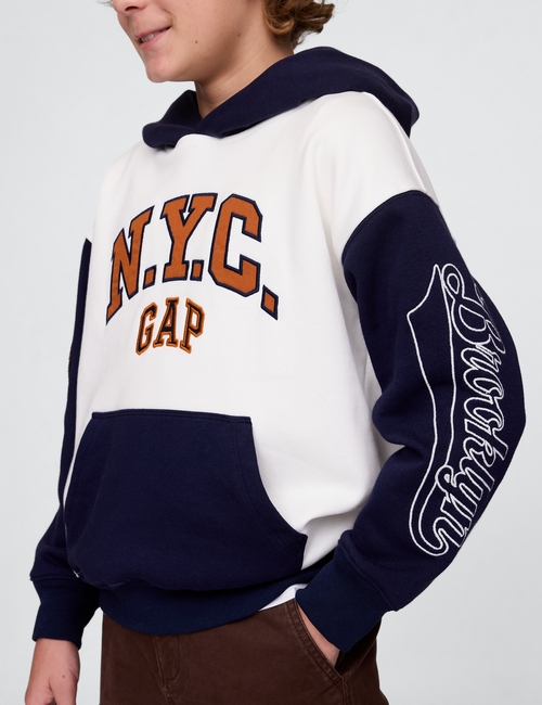 Kids Vintage Soft NYC Logo Hoodie