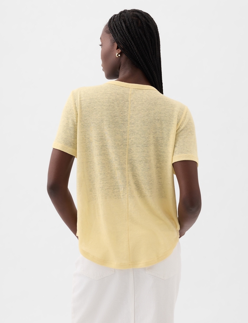 Linen-Blend T-Shirt