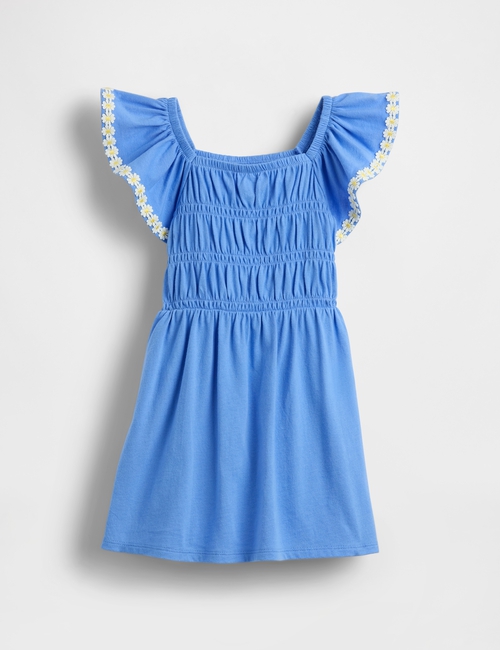 Baby & Toddler Smocked Flutter-Sleeve Dress