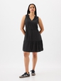 Sleeveless Splitneck Mini Dress