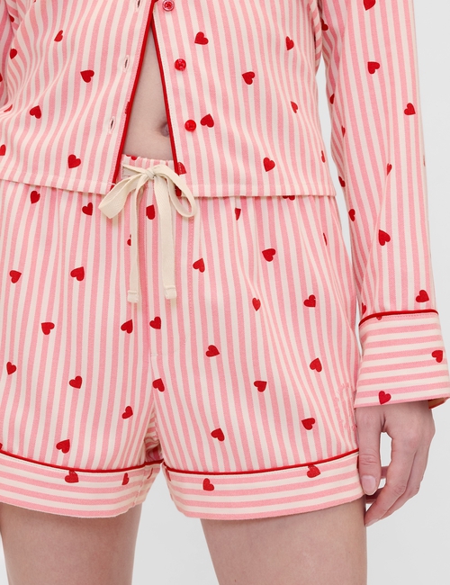 Gap × Summer Fridays Flannel Hearts PJ Boxer Shorts