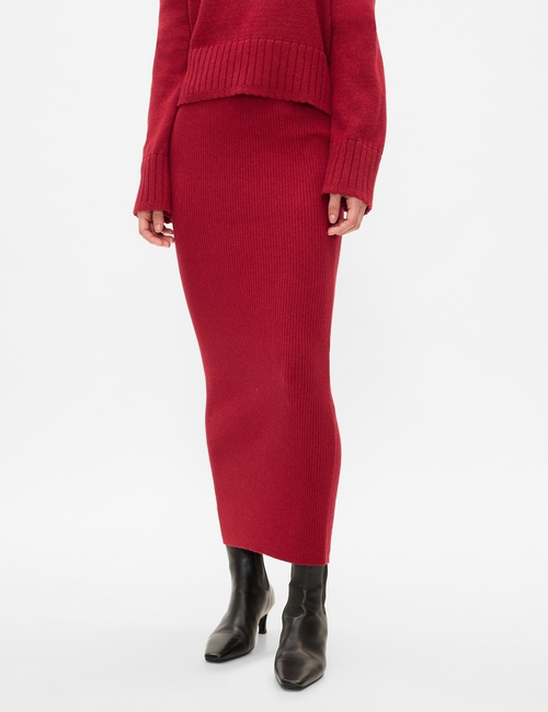 CashSoft Rib Maxi Sweater Skirt