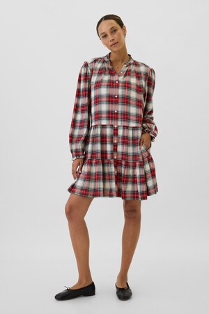 Plaid Flannel Shirtdress