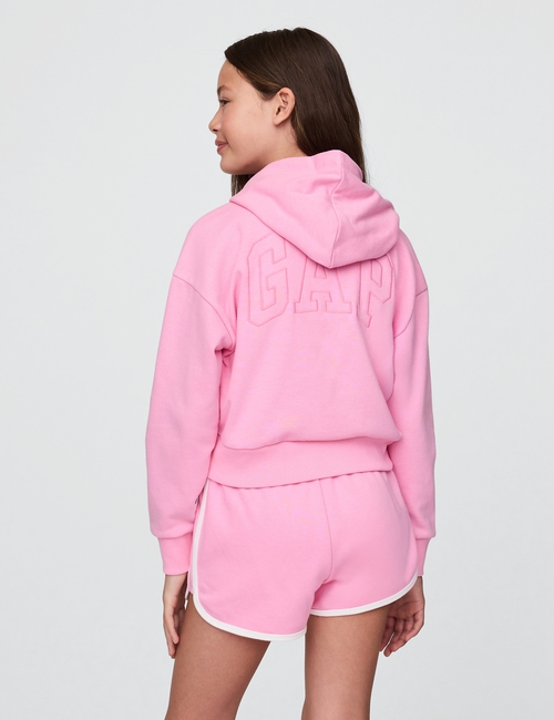 Lilo & Stitch Kids French Terry Cropped Zip Hoodie