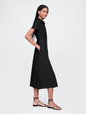 Linen-Blend Maxi Shirtdress