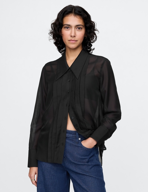 Sheer Classic Tuxedo Shirt