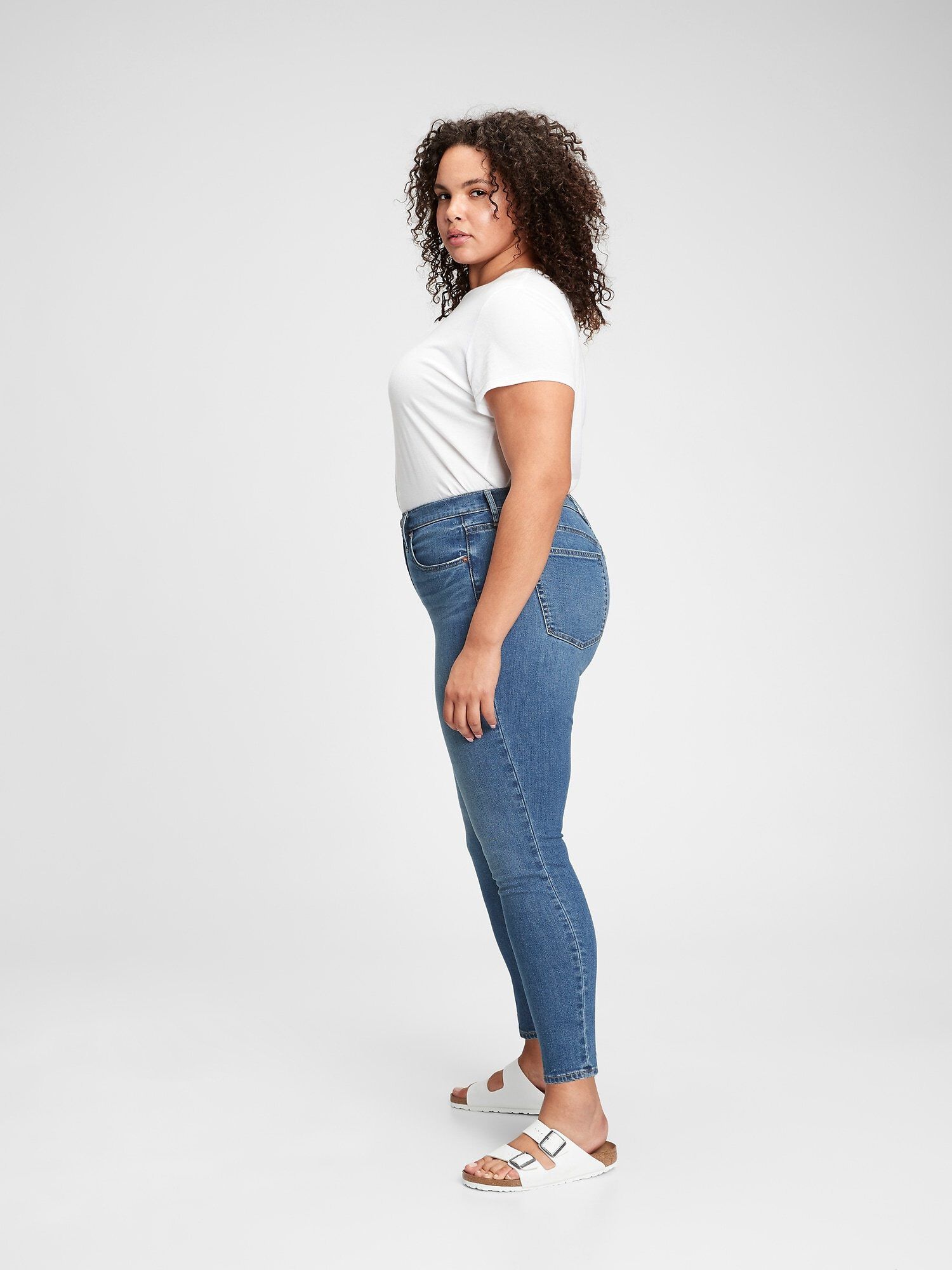 Super high rise true skinny jeans in 360 stretch best sale