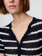 Gap × DÔEN Linen-Blend Pointelle Cardigan