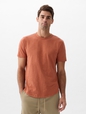 Lived-In Curved-Hem T-Shirt