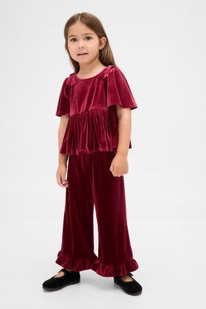 Baby & Toddler Velour Ruffle Outfit Set