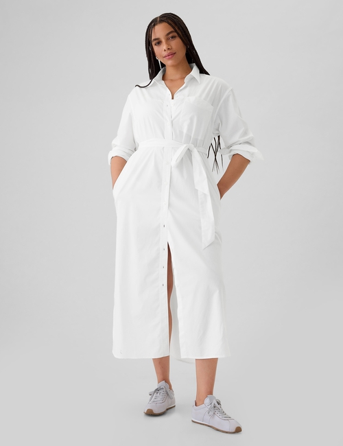 Organic Cotton Maxi Shirtdress