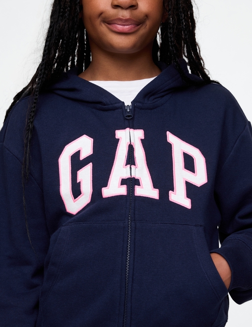 Kids Relaxed Gap Logo Zip Hoodie