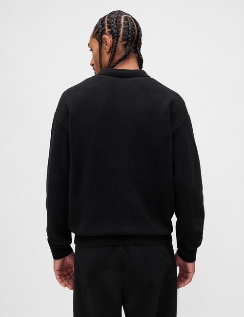 CashSoft Relaxed Polo Sweater