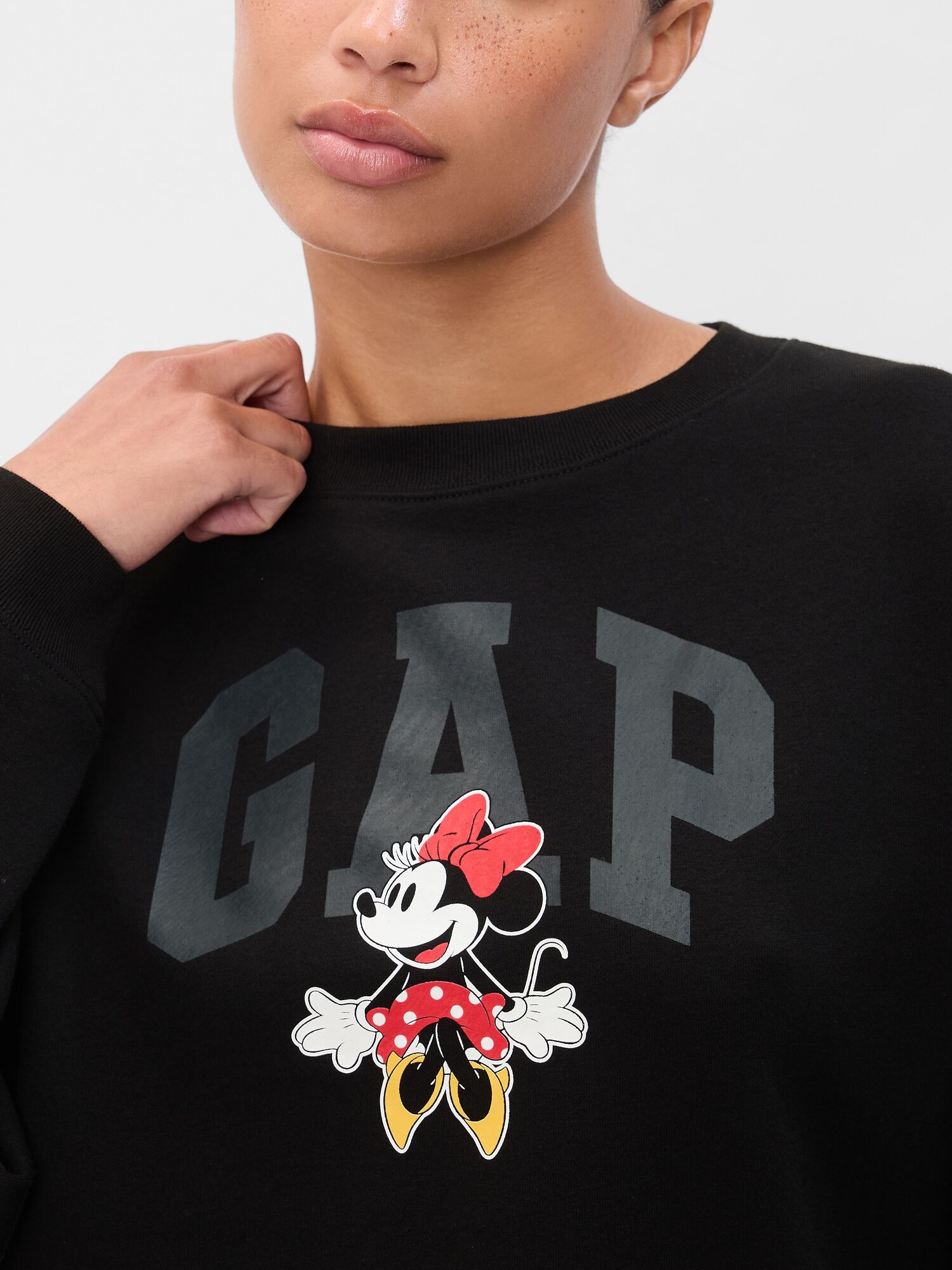 Shop Disney Oversized Minnie Mouse Logo Sweatshirt for GAP UAE