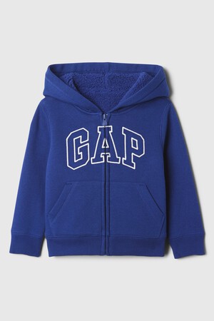 babyGap Logo Sherpa-Lined Zip Hoodie