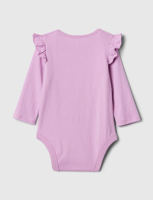 Baby Gap Logo Ruffle Bodysuit