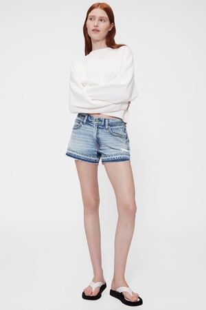 GapStudio Low Rise Stride Denim Shorts